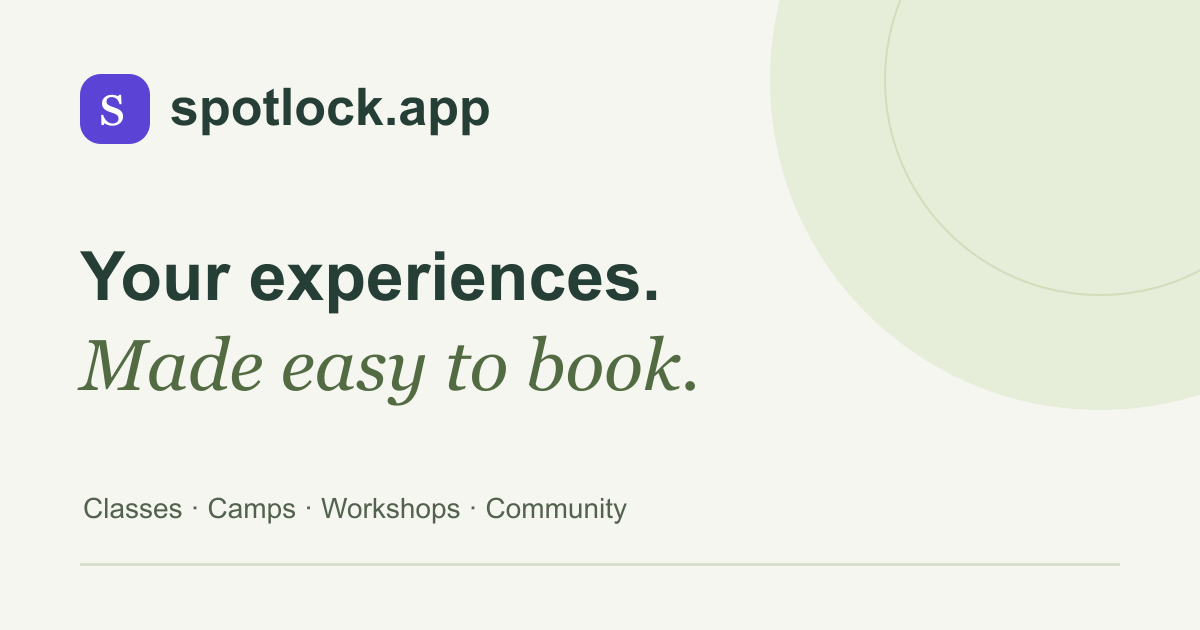 RTA Science Introduces Spotlock, a Booking Platform for Classes, Camps, and Shared Experiences